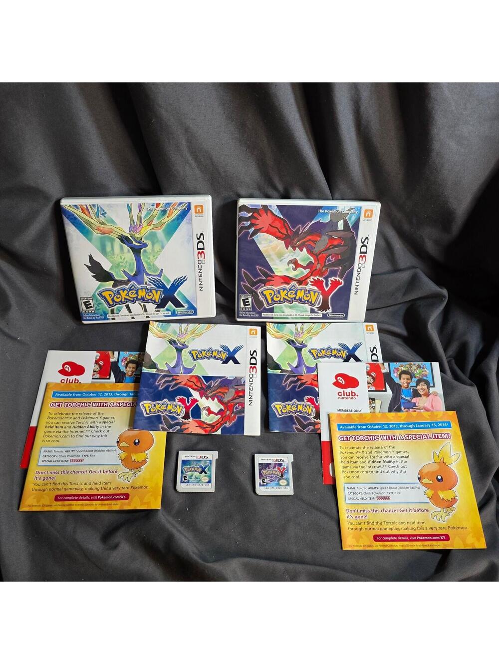 Pokemon X and Y Bundle for the Nintendo 3DS AUTHENTIC/TESTED Cib W Inserts